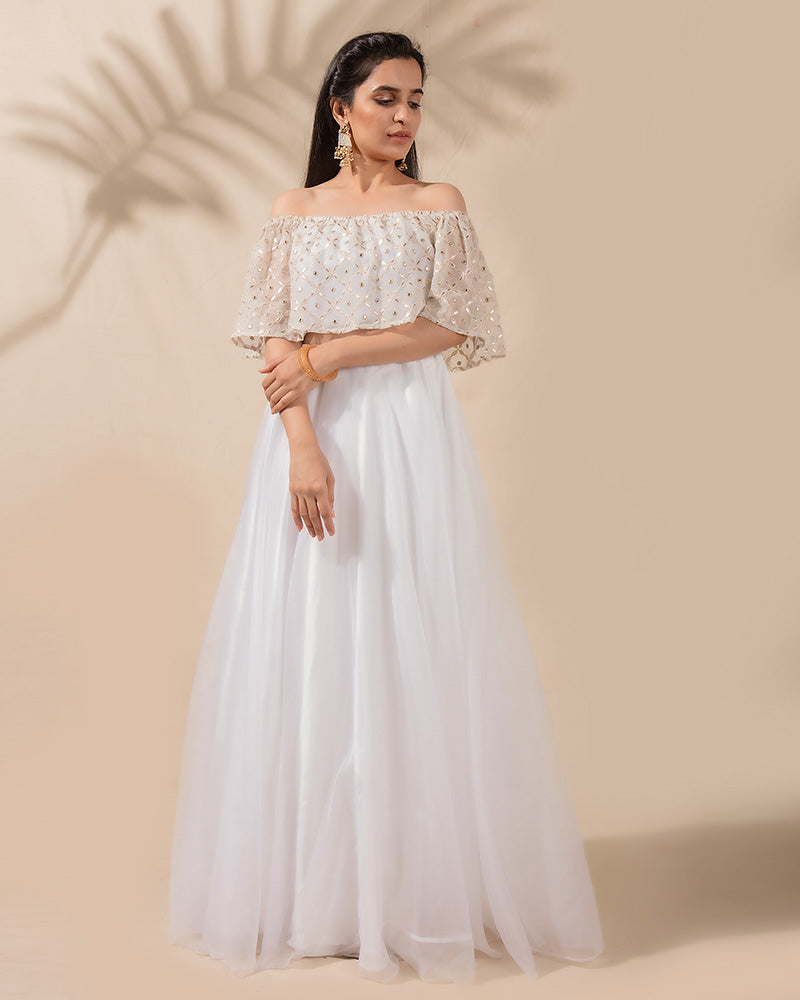 Summer Dew Drops Lehenga Set