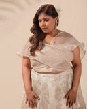 Champagne Glamor Lehenga Set