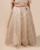 Champagne Glamor Lehenga Set