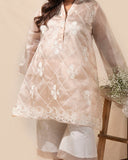 Enchanted Blush Orgnaza Kurta Set
