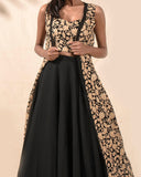 In the Mood for Black and Gold Lehenga Set