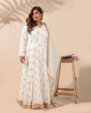 In the Mood for White and Gold Kurta Set