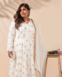 In the Mood for White and Gold Kurta Set